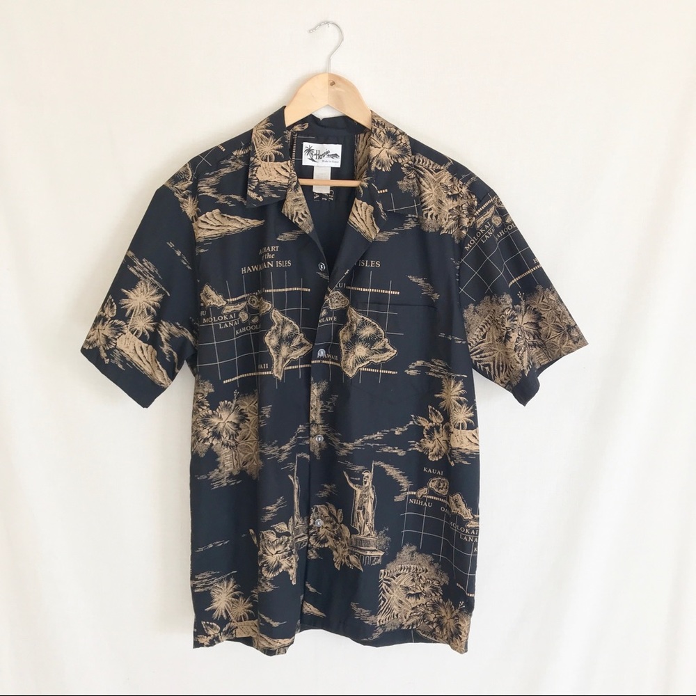 Vintage Howie Hawaiian Button Up Shirt Sz XL - Picture 6 of 6
